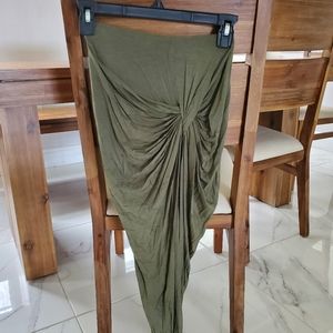 Juniors Knotted Side Slit Skirt